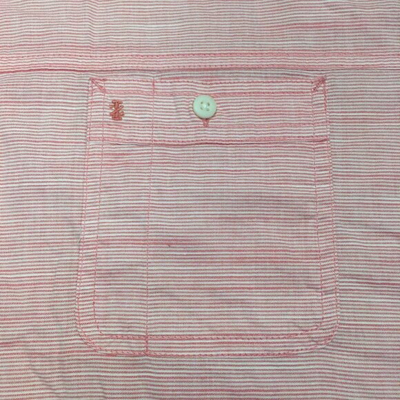 Izod Saltwater Rapture Rose Dockside Chambray Relaxed Classic Button Down Shirt - Picture 8 of 16